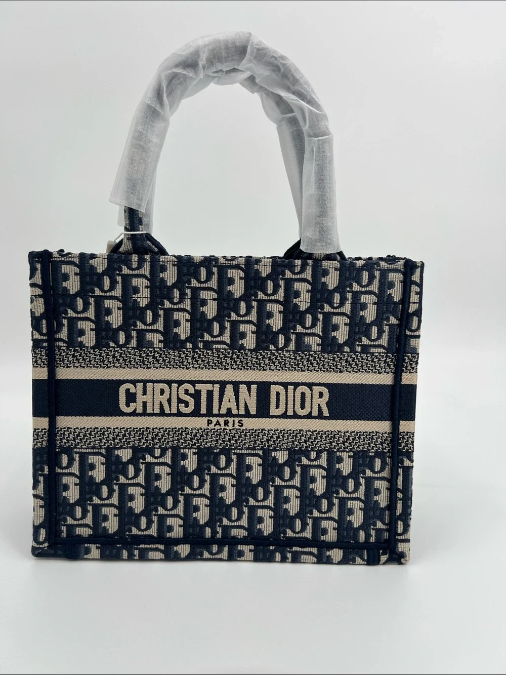 Small Book Tote iconic jacquard
